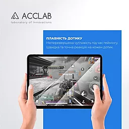 Защитное стекло ACCLAB Full Glue для Apple iPad 10.2/9th 2021 10.2" Black - миниатюра 2