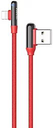 Кабель USB Hoco U77 Excellent Elbow Lightning Red