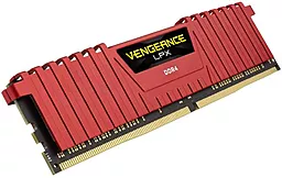 Оперативная память Corsair 32 GB (2x16GB) DDR4 2400MHz Vengeance LPX Red (CMK32GX4M2A2400C14R) - миниатюра 2