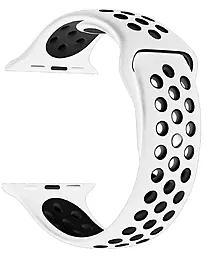 Ремінець Nike Silicon Sport Band for Apple Watch 42mm/44mm/45mm/49mm White/Black