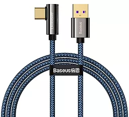 USB Кабель Baseus Legend Series Elbow Fast Charging 66w 6a USB Type-C cable  blue (CACS000403)