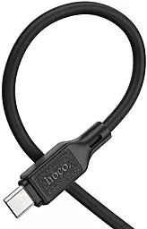 Кабель USB Hoco X90 Cool Silicone 2.4A micro USB Cable Black - миниатюра 4