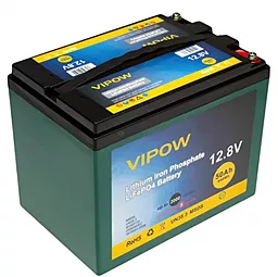 Акумуляторна батарея ViPow 12.8V 50Ah (LiFePO4128-50/40) із вбудованою ВМS платою 40A