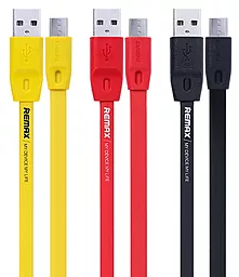 Кабель USB Remax Full Speed 1.5M micro USB Cable Yellow (RC-001m) - миниатюра 2