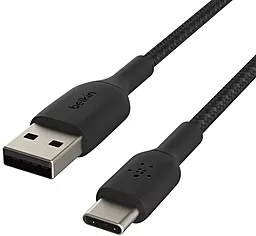 Кабель USB Belkin BRAIDED USB Type-C Cable Black (CAB002BT1MBK) - миниатюра 4