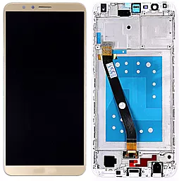 Дисплей Huawei Honor 7X (BND-AL10, BND-TL10, BND-L21, BND-L22, BND-L24, BND-L31, BND-L2, BND-L34, BND-AL00) с тачскрином и рамкой, Gold