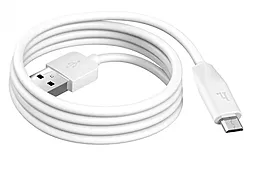 Кабель USB Hoco X1 Rapid 12w 2.4a micro USB cable white - миниатюра 2