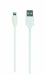 USB Кабель Cablexpert 0.1m Lightning Cable White (CC-USB2-AMLM-W-0.1M)