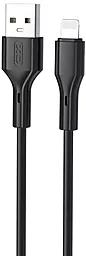 Кабель USB XO NB230 Q/C 2.4A Lightning Cable Black