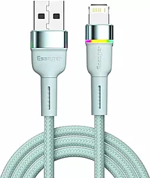 Кабель USB Essager Colorful LED 12W 2.4A 2M Lightning Cable Blue (EXCL-XCDA03)