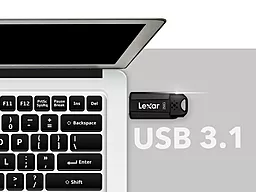 Флешка Lexar JumpDrive S80 32 GB USB 3.1 (LJDS080032G-BNBNG) Black - миниатюра 4