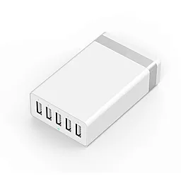 Сетевое зарядное устройство JUST Family Quint USB Wall Charger (8A/40W, 5USB) White (WCHRGR-FMLY-WHT) - миниатюра 2