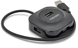 USB-A хаб VEGGIEG 4-in-1 black (V-U2405)