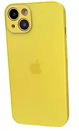 Чехол Glass Matte Designo для Apple iPhone 12 Yellow