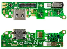 Нижняя плата Sony Xperia XA2 H4113 / H4112 / H4133 / H3113 / H3123 / H3133, с разъемом зарядки, Type-C, с виброзвонком и микрофоном