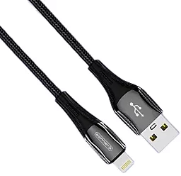 Кабель USB Jellico B18 12W 3.1A Lightning Cable Black - миниатюра 2
