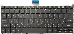 Клавиатура для ноутбука Acer AS E3-111 V5-122 без рамки с подсветкой черная