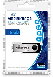 Флешка MediaRange 16 GB Swivel USB 2.0 (MR910) - миниатюра 3