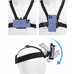 Держатель Ulanzi Select MP-2 для телефона/экшн-камеры на грудь и голову - миниатюра 2