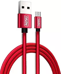 USB Кабель Remax Fabric micro USB Cable Red (RC-091m)