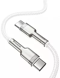 Кабель USB PD Baseus Cafule 20V 5A USB Type-C - Type-C Cable White (CATJK-C02) - миниатюра 2