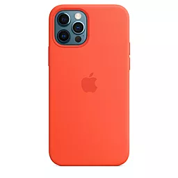 Чохол Apple Silicone Case Full with MagSafe and SplashScreen для Apple для iPhone 12  / iPhone 12 Pro Electric Orange