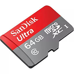 Карта памяти SanDisk microSDXC 64GB Ultra Class 10 UHS-I + SD-адаптер (SDSQUNC-064G-GN6MA) - миниатюра 3