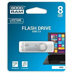 Флешка GooDRam 8GB Twister USB 2.0 (UTS2-0080W0R11) White - мініатюра 3