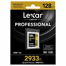 Карта памяти Lexar 128GB 2933X Professional (LXQD128CRBEU2933) - миниатюра 2