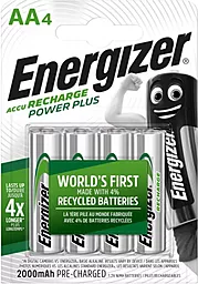 Акумулятор Energizer Recharge Power Plus AA/HR6 LSD Ni-MH 2000mAh BL 4шт 1.2 V