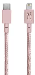 USB PD Кабель Native Union Belt USB Type-C - Lightning CableRose (BELT-KV-CL-ROSE-2)