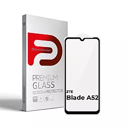 Защитное стекло ArmorStandart Full Glue для ZTE Blade A52 Black (ARM65502)