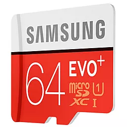 Карта памяти Samsung microSDXC 64GB Evo Plus Class 10 UHS-I U1 + SD-адаптер (MB-MC64DA/RU) - миниатюра 3