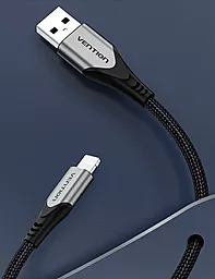 Кабель USB Vention 2.4a 1.5m Lightning Cable Grey (LABHG) - миниатюра 5