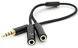 Аудио разветвитель Voltronic KY-192 AUX mini Jack 3.5мм M/2xF cable 0.2 м black
