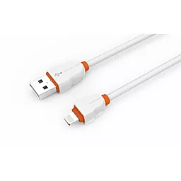 USB Кабель LDNio Lightning round 2.1A 2 м. White (LS02) - мініатюра 3