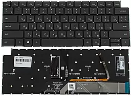 Клавиатура для ноутбука Dell Vostro 5310, 5320 с подсветкой клавиш без рамки Black