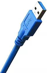 USB Кабель ExtraDigital USB 3.0 AM/micro USB B, 1.5 m, 28 AWG, Hi-Speed (KBU1626) Blue - мініатюра 4