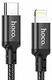 Кабель USB PD Hoco X14 Double Speed 20W 2M USB Type-C - Lightning Cable Black