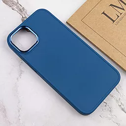 Чехол Epik TPU Bonbon Metal Style для Apple iPhone 12 Pro, iPhone 12 (6.1") Синий / Denim Blue - миниатюра 4