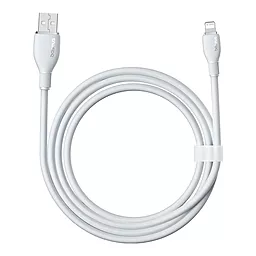 Кабель USB Baseus Pudding Series 1.2m 12w 2.4a lightning cable White - миниатюра 2