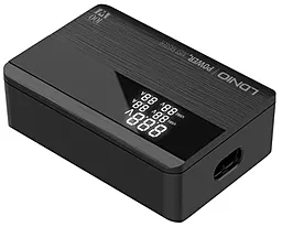 Сетевое зарядное устройство LDNio A4809C GaN 100W QC/PD 2xUSB-A-2xC + Display Black - миниатюра 6