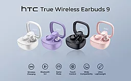 Наушники HTC TWS9 Pink - миниатюра 2