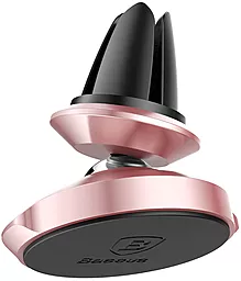 Автодержатель магнитный Baseus Small Ears Series Magnetic Car Air Vent Mount Rose Gold (SUER-A0R) - миниатюра 3
