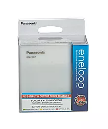 Зарядное устройство Panasonic Eneloop BQ-CC87 (K-KJ87MCC40USB) + Eneloop AA/HR06 Ni-Mh 1900mAh 4 шт