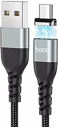 Кабель USB Hoco U96 Traveller Magnetic micro USB Cable Black