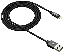 Кабель USB Canyon 12w 2.4a 0.96m Lightning cable black (CNS-MFIC3B) - миниатюра 2