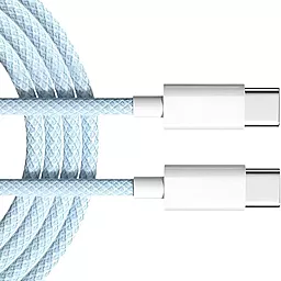 Кабель USB PD EasyLife 60w USB Type-C - Type-C cable blue - миниатюра 2
