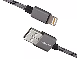 Кабель USB Momax Elit Link Lightning 0.18m Gray (DL5A) - миниатюра 2