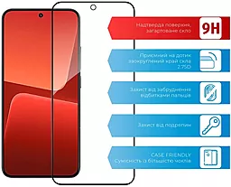 Защитное стекло ACCLAB Full Glue для Xiaomi 13 Black (1283126559297) - миниатюра 3